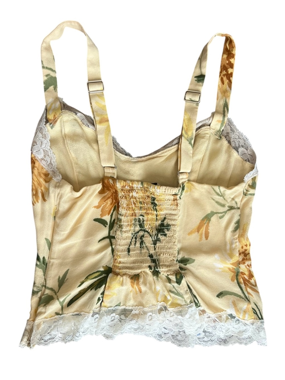 Reformation Women’s Lisette Top Gemma Maxi Skirt Honeyglow Floral Yellow Set 6 - Picture 6 of 15